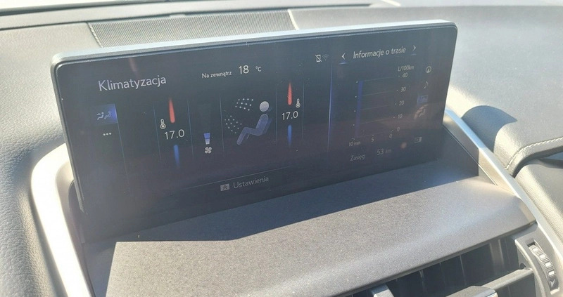 Lexus NX cena 138900 przebieg: 49474, rok produkcji 2019 z Kraśnik małe 781